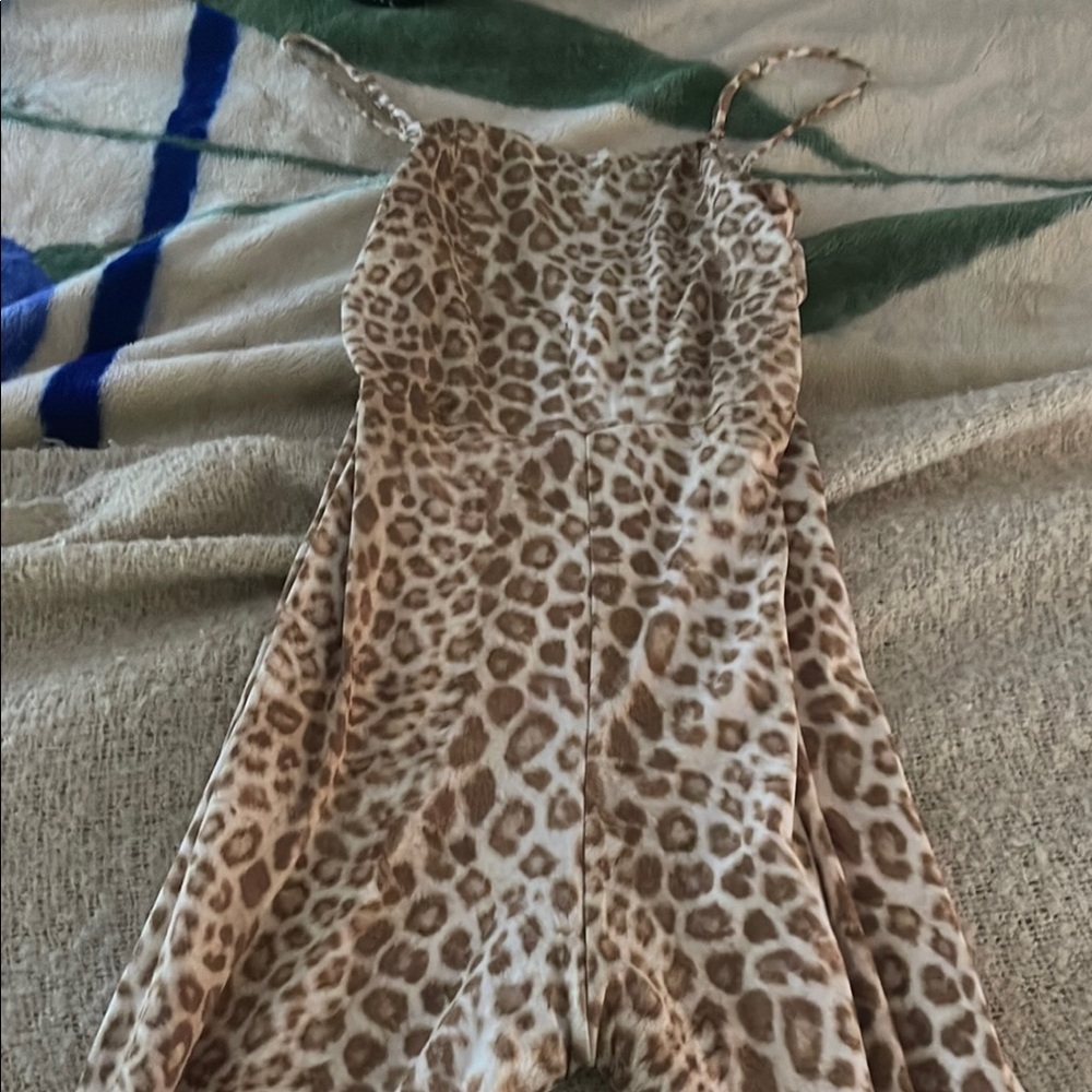 Leopard Print Jumpsuit - image 2